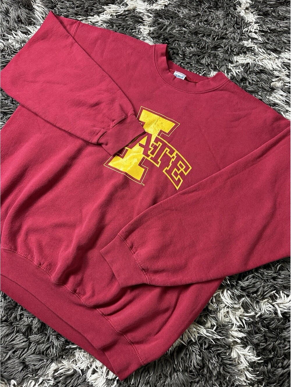 Iowa State Cyclones Crewneck Sweatshirt Mens XL Red Gildan NCAA College